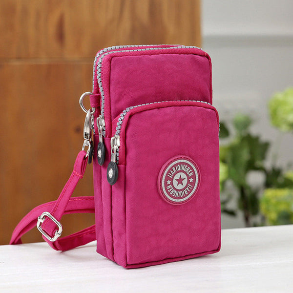 Multifunction 3 Layers Zipper Fashion Summer Style Mini Bag Women Shoulder Bags Messenger Bags Famous Brands For Girls Bag