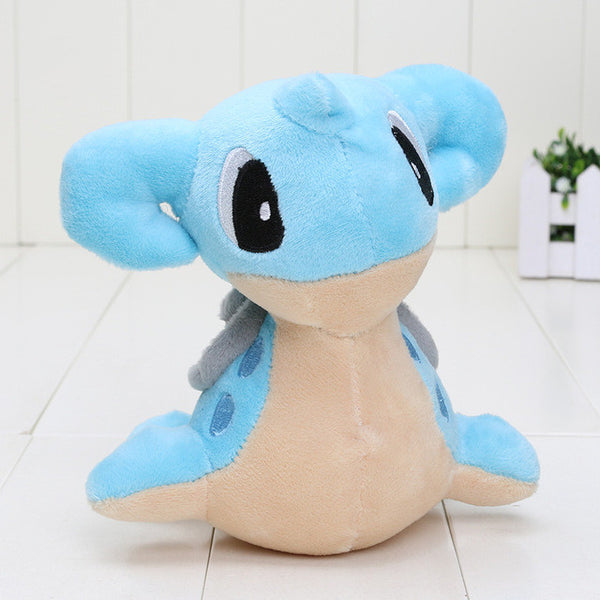 11-18cm Cute Plush Toys Pikachu Bulbasaur Jirachi Squirtle Totodile Dragonite Charmander Lapras Lugia Mudkip Poke Dolls