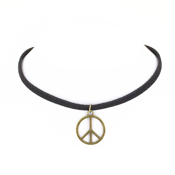 Hot new fashion torques Plain Black Velvet Ribbon statement Alloy Pendant Chokers Necklace women 2016 jewelry Gift free shipping