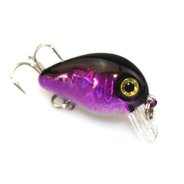 1Pc 3cm 1.5g Mini Crazy Wobble pesca Crankbait Hard Crank Bait Tackle Artificial Fishing Lures Swim bait Japan Wobbler YE-205