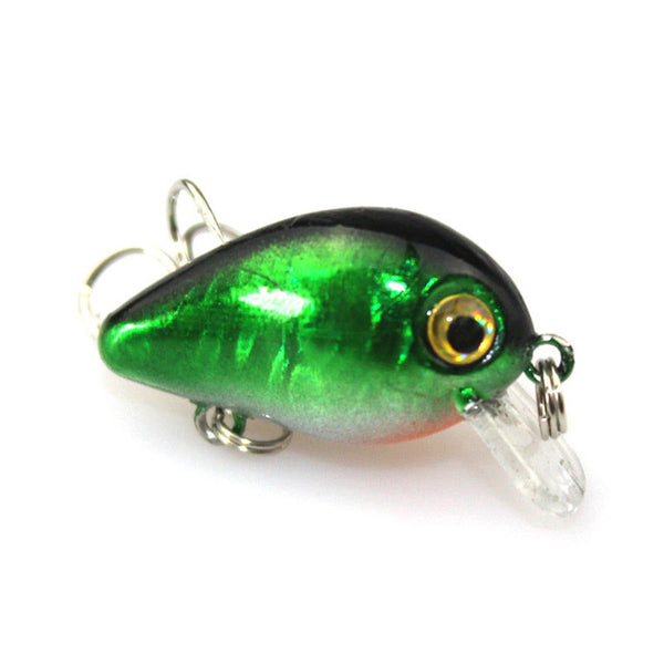 1Pc 3cm 1.5g Mini Crazy Wobble pesca Crankbait Hard Crank Bait Tackle Artificial Fishing Lures Swim bait Japan Wobbler YE-205