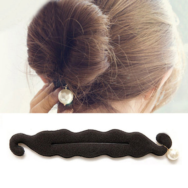 2pcs/set Women Lady French Hair Braiding Tool Braider Roller Hook With Magic Hair Twist Styling Bun Maker Hair Band Accessories