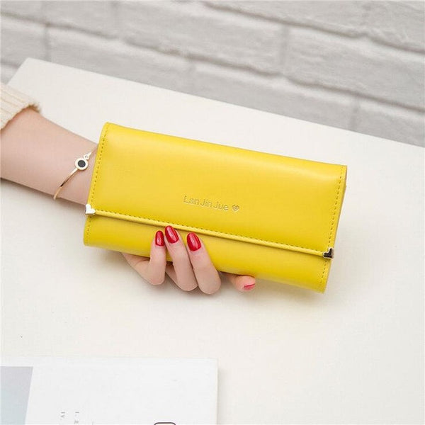 Promotion! 2017 HOT Fashion Lady Bag Women Wallet Bag Popular Purse Long Bags PU Handbags Card Holder party Gift Free N682