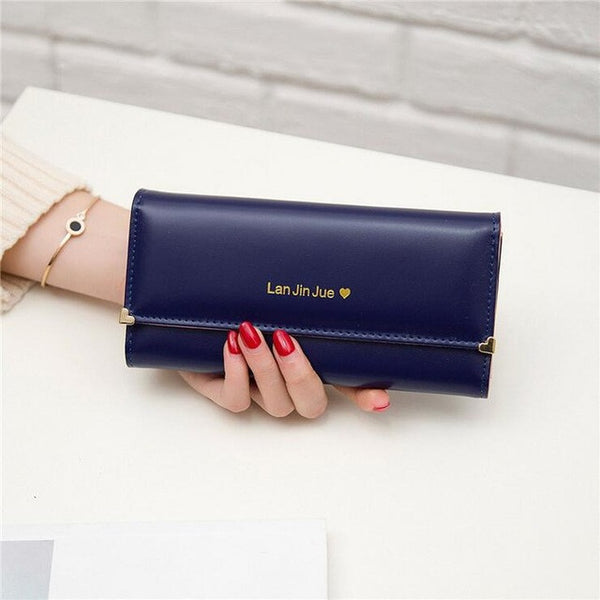 Promotion! 2017 HOT Fashion Lady Bag Women Wallet Bag Popular Purse Long Bags PU Handbags Card Holder party Gift Free N682