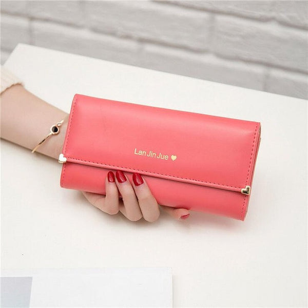 Promotion! 2017 HOT Fashion Lady Bag Women Wallet Bag Popular Purse Long Bags PU Handbags Card Holder party Gift Free N682