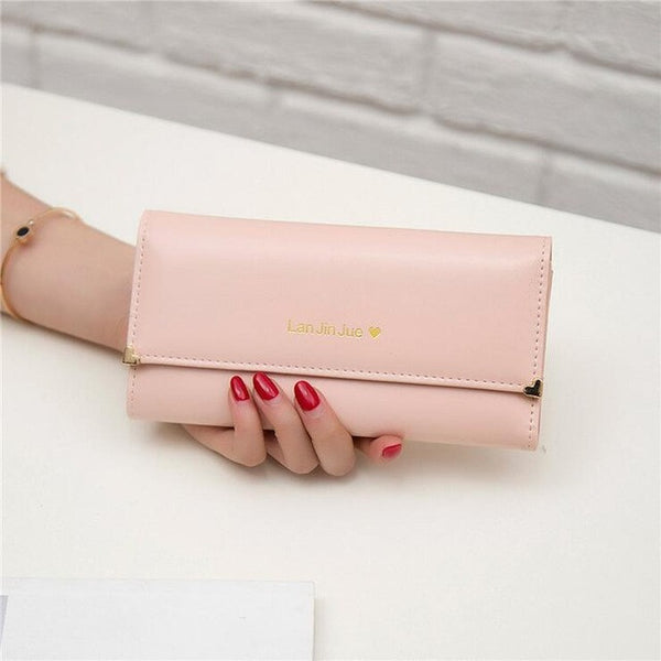 Promotion! 2017 HOT Fashion Lady Bag Women Wallet Bag Popular Purse Long Bags PU Handbags Card Holder party Gift Free N682