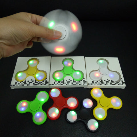 Shake Light Fidget Hand Spinner Colorful Lighting For Autism and ADHD Finger Spinner Anti Stress Gift Toy