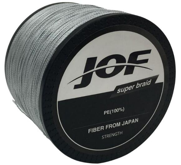 JOF 1000m 18LB - 80LB PE Multifilament 4 Strands Braid Line Ocean Fishing Super Strong Carp Colorful Braided Fishing Line