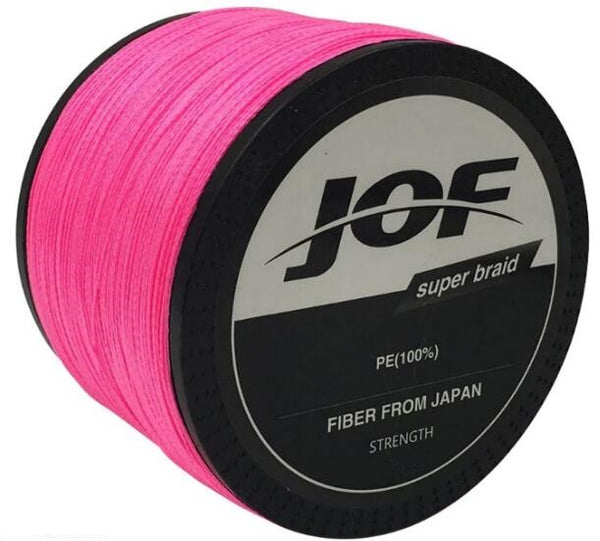 JOF 1000m 18LB - 80LB PE Multifilament 4 Strands Braid Line Ocean Fishing Super Strong Carp Colorful Braided Fishing Line