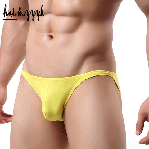 2017 New men's low-waist briefs cotton breathable sexy gay men underwear u convex design brave underpants men hot sale wholesale
