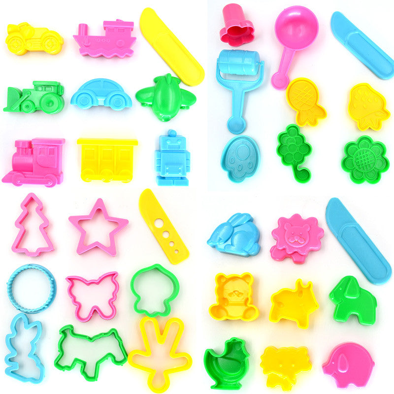 36pcs BOHS Play Dough Playdough Tools Polymer Clay Plasticine Mold Set Kit