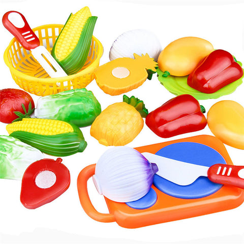 HOT 12PC Cutting Fruit Vegetable Pretend Play Children Kid Educational Toy OCT 07