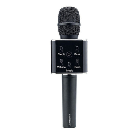 BINSENTEC Q7 Magic Karaoke Microphone Phone KTV Player Wireless Condenser Bluetooth MIC Speaker Record Music For Iphone Android