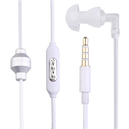 Hot New Single Stereo Secret Service Air Tube 3.5mm Anti Radiation Mobile Phone Headsets Earphone With Air Pipe KY-011