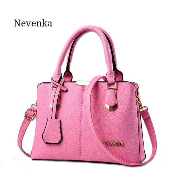 Nevenka Women Bag Lady Handbag OL Style Shoulder Bags Casual Zipper Messenger Bags PU Leather Bag Brand Name Tote Satchel Sac