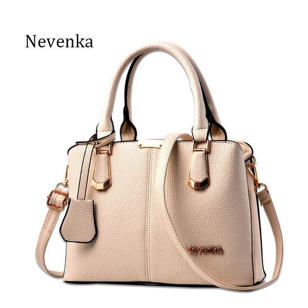 Nevenka Women Bag Lady Handbag OL Style Shoulder Bags Casual Zipper Messenger Bags PU Leather Bag Brand Name Tote Satchel Sac