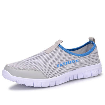 Men Shoes Fashion 2017 Summer Comfortable Men Casual Shoes Mesh Breathable Flat shoes cheap shoes Plus Size 34-46