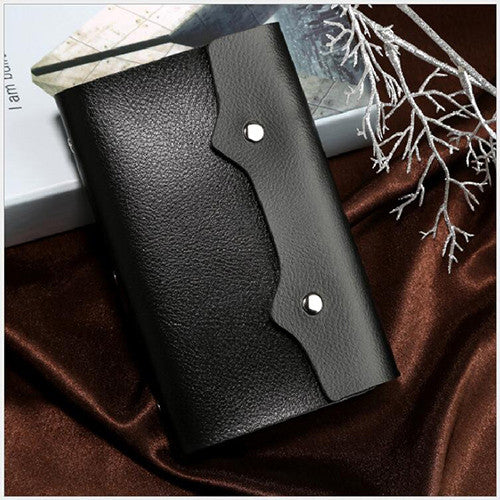 Fashion 108 Slots Credit Card Holder Bags Good Quality Leather Bussiness Cards Case Bank Id Card Holders Keeper Hot Sale LS1044