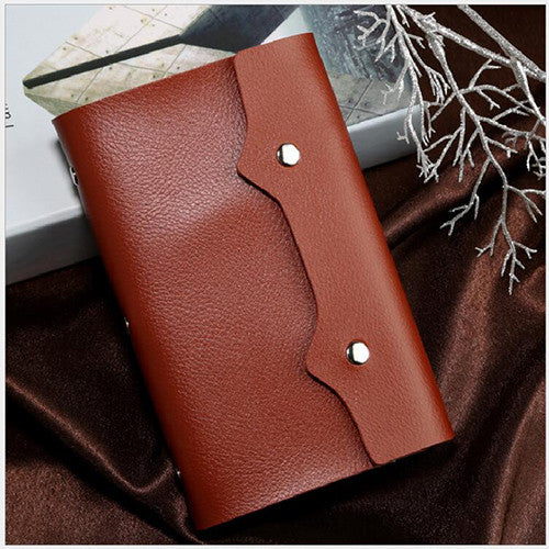 Fashion 108 Slots Credit Card Holder Bags Good Quality Leather Bussiness Cards Case Bank Id Card Holders Keeper Hot Sale LS1044