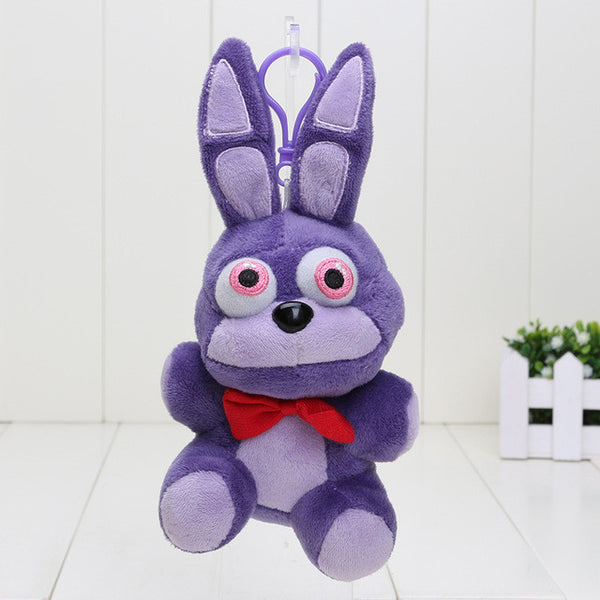 14cm FNAF Five nights at freddy's 4 toy fox Fazbear bonnie plush toys pendants keychains dolls soft stuffed toys Sister Location