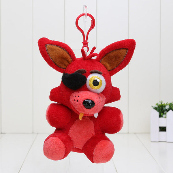 14cm FNAF Five nights at freddy's 4 toy fox Fazbear bonnie plush toys pendants keychains dolls soft stuffed toys Sister Location