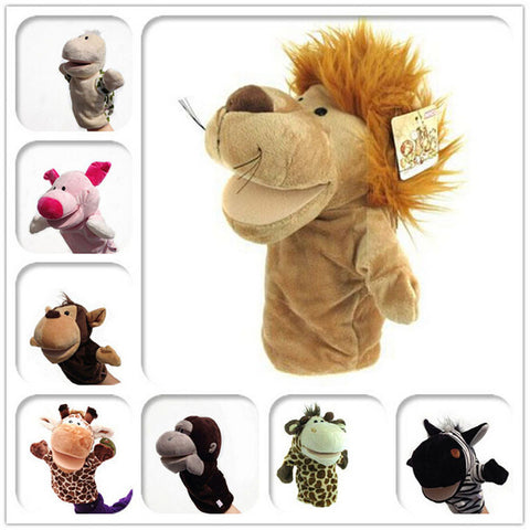 Kids Animal Hand Puppet Toys Classic Kawaii Children Hand Puppet Novelty Cute Dog Monkey Lion Muppet