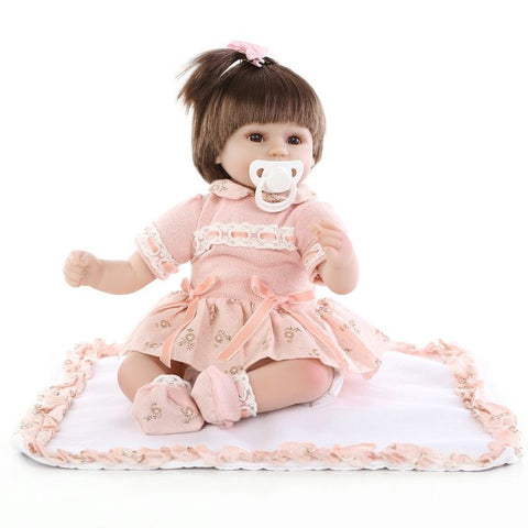 Hot New Fashion 43 cm baby reborn baby dolls lifelike doll reborn babies toys soft silicone baby toys real touch lovely newborn