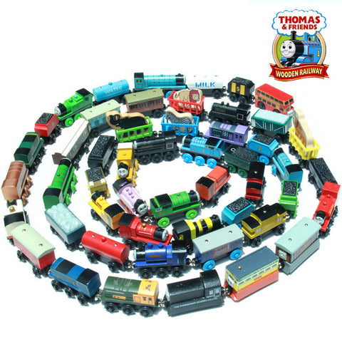Thomas & His Friends-New Wooden Trains Anime Model Manetic Train Toys for Children Kids Gifts Spencer Edward Gordon James Percy