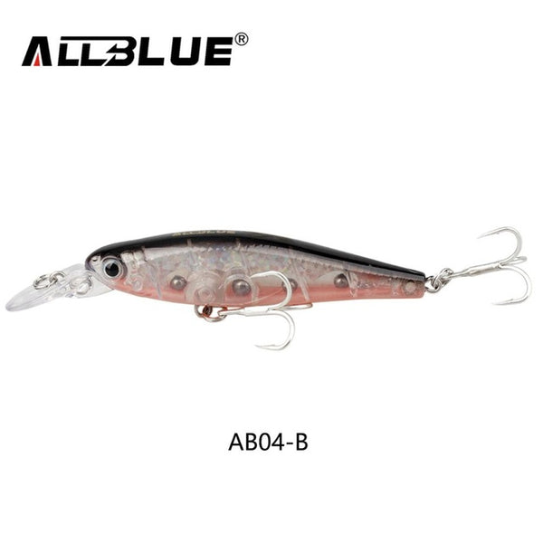 ALLBLUE Good Quality Fishing Lures Suspend Minnow 6.4g/65mm Shallow Diving Lifelike Wobblers With 8# Owner Hooks isca artificial