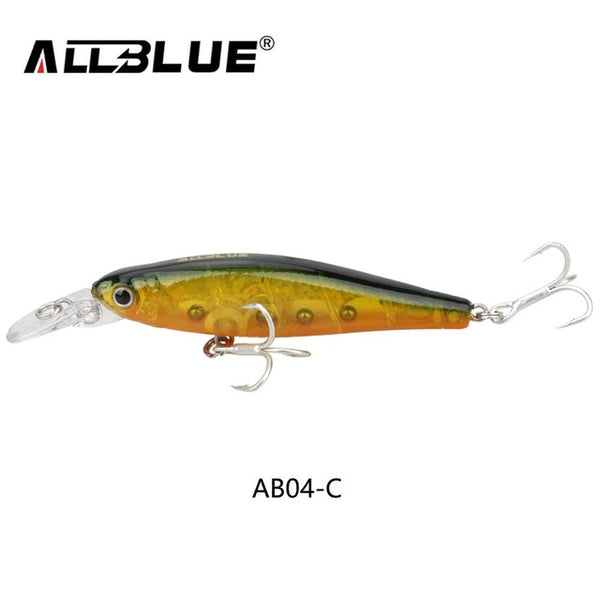 ALLBLUE Good Quality Fishing Lures Suspend Minnow 6.4g/65mm Shallow Diving Lifelike Wobblers With 8# Owner Hooks isca artificial