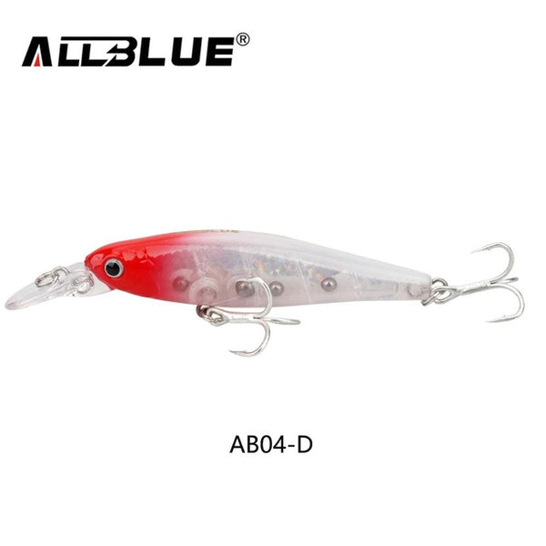 ALLBLUE Good Quality Fishing Lures Suspend Minnow 6.4g/65mm Shallow Diving Lifelike Wobblers With 8# Owner Hooks isca artificial