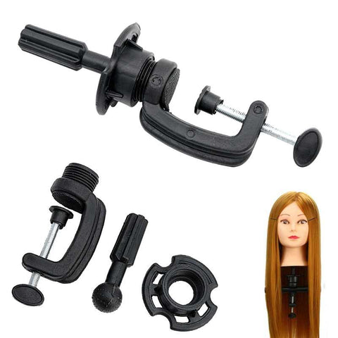 Stand Cosmetology Adjustable Model Mannequin Head Wig Holder Stand Desk Table Clamp YF2017