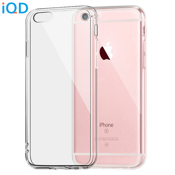 IQD For Apple iPhone 6 6s 7 Plus Case Clear TPU Cases Slim Crystal Silicone Protective sleeve Cover Transparent Fitted Soft hard