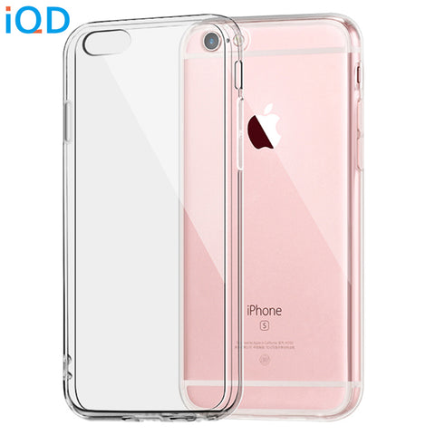 IQD For Apple iPhone 6 6s 7 Plus Case Clear TPU Cases Slim Crystal Silicone Protective sleeve Cover Transparent Fitted Soft hard