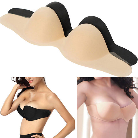 Womens Sexy push up silicone strapless invisible Bras Backless adhesive stick on gel intimates accessories soutien gorge Hot