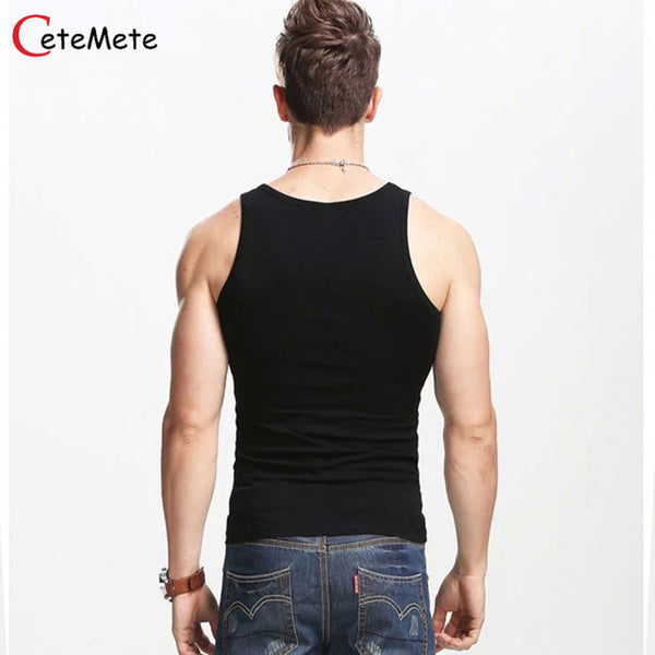2017 Clothing Casual Gilet Men O-Neck Tank Tops Summer Male Bodybuilding Sleeveless Vest Gymclothing fitness Men T shirt