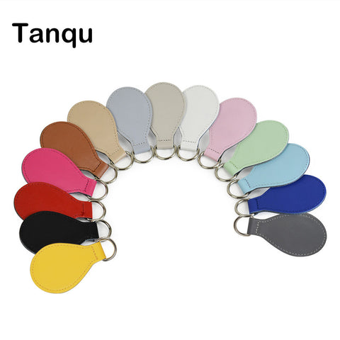 TANQU 2017 New 2 pair 4 pc shiny Drop End for Obag handle PU Drop attachment for O bag Obasket DIY women Bag