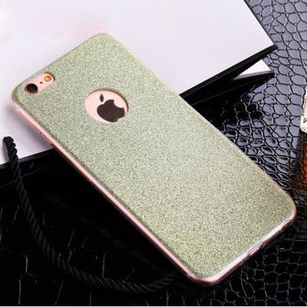 Hot Glitter Powder Ultra Thin Soft TPU Phone Back Cover Phone Case For iPhone 7 For iPhone 5 5S SE 6 6S 7 Plus YC1289