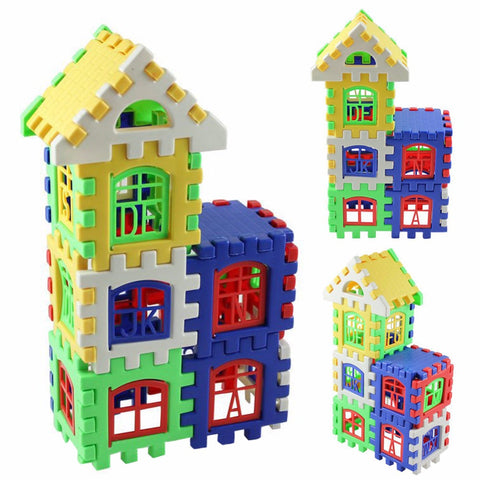 24 Pcs/Set Baby Kids House Building Blocks Educational Learning Construction Developmental Toy Set High Quality Brain Game Toy