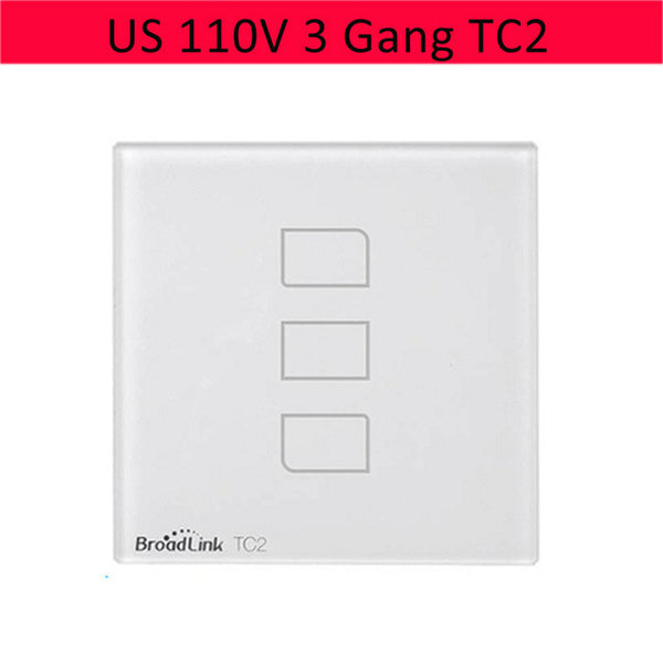 Broadlink TC2 EU US Standard 1 2 3 Gang Way Touch Light Wall Switch Dimmer Remote Smart Control via Broadlink RM Pro TC 2 Wifi