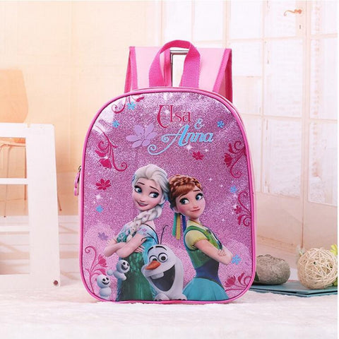 2017 New kids cartoon Elsa Anna schoolbag girls princess cute school bag sofia Kindergarten backpacks in stock