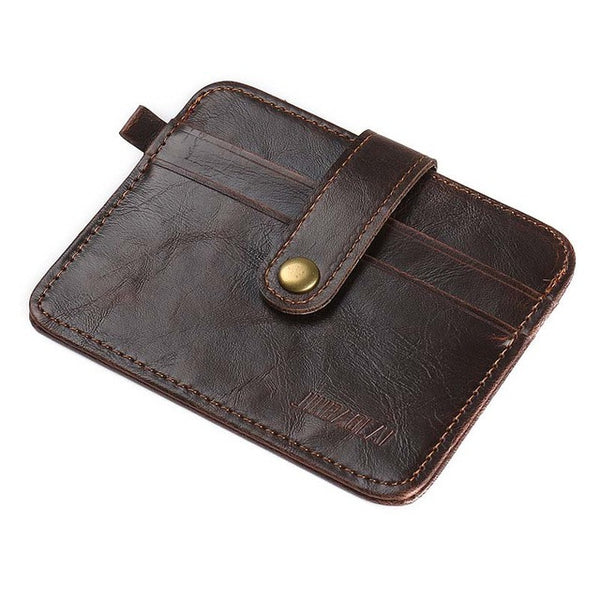 Mini wallets hasp small purse leather wallet men purses male clutch women crazy horse leather vintage style New