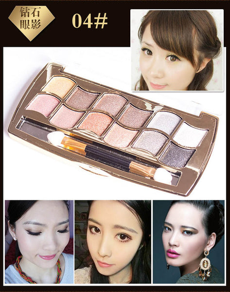 Maquiagem Brand Make Up Eyeshadow Palette 1 PC Glitter Eyeshadow Palette Makeup Eye Shadow