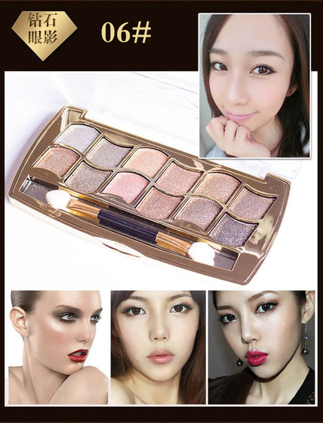 Maquiagem Brand Make Up Eyeshadow Palette 1 PC Glitter Eyeshadow Palette Makeup Eye Shadow