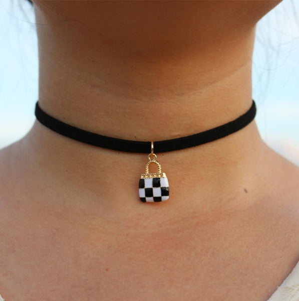 New Leather Velvet Short Gothic Heart Star Moon Flag Triangle Necklace Tattoo Collares For Women Jewelry Cheap Clavicle Choker