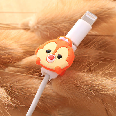 Cute Kawaii Lovely Cartoon Cable Protector USB Cable Winder Cover Case Shell For IPhone 5 5s 6 6s 7s plus cable Protect decor