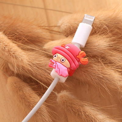 Cute Kawaii Lovely Cartoon Cable Protector USB Cable Winder Cover Case Shell For IPhone 5 5s 6 6s 7s plus cable Protect decor