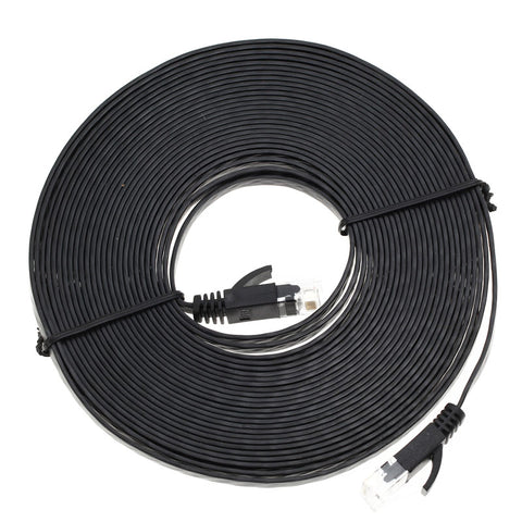 1M/ 3M / 5M / 10M Ethernet Cables Flat CAT6 UTP Modem Router RJ45 gold Connector Network Internet Cable Snagless Patch LAN cable