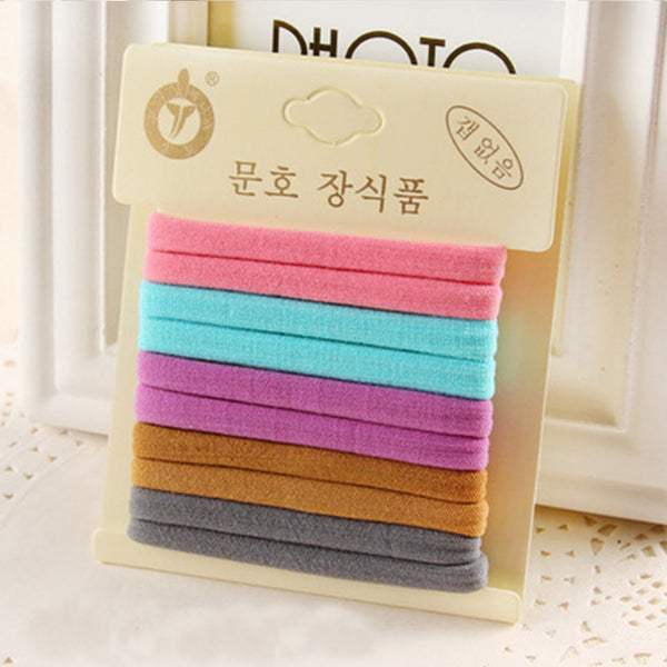 1Pack High Quality Cotton Solid Elastic Hair Band Headband For Women Girl Hair Rope Rubber Band Hair Accessories Tie Gum 17style