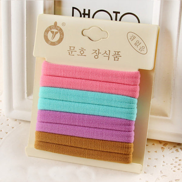 1Pack High Quality Cotton Solid Elastic Hair Band Headband For Women Girl Hair Rope Rubber Band Hair Accessories Tie Gum 17style